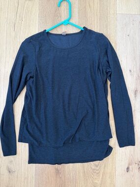 Beyond the Bump Charcoal Black Long Sleeve Layered Maternity
